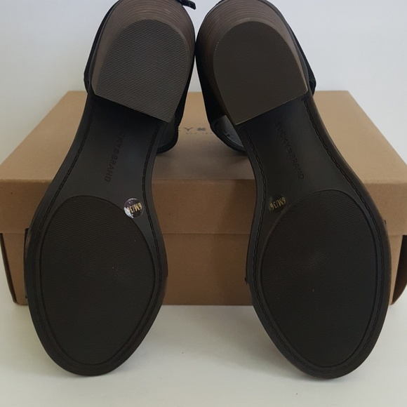 New Lucky Brand Barbina Leather Sandals - Picture 6 of 7